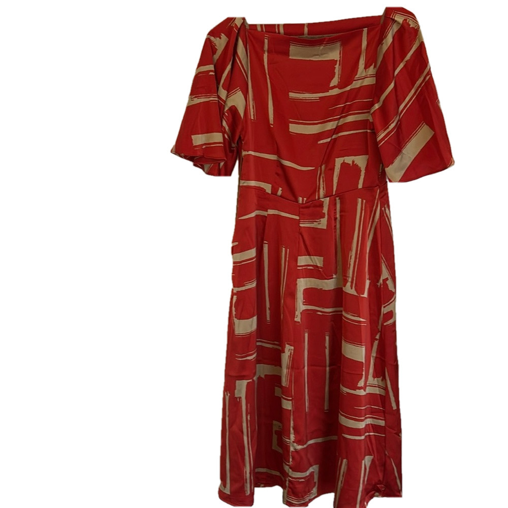 🌿Banana Republic women’s maxi red and beige dress, size 2🌿